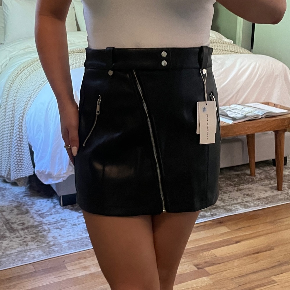 NWT Faux Leather Skirt